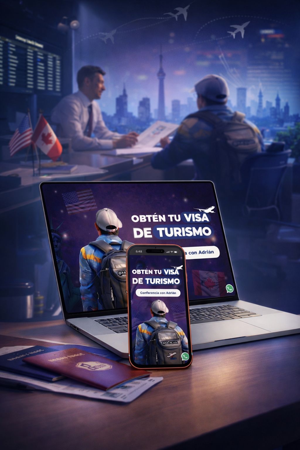 Adrian in USA — Servicio de asesoria en procesos de Visa