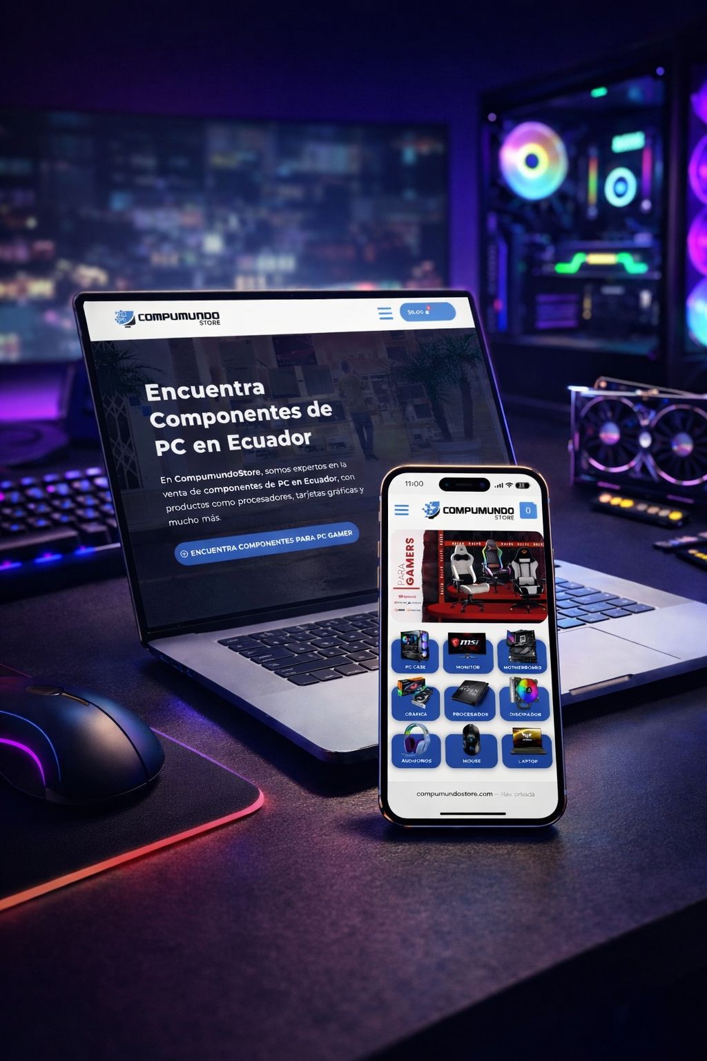 Compumundostore — Componentes de PC